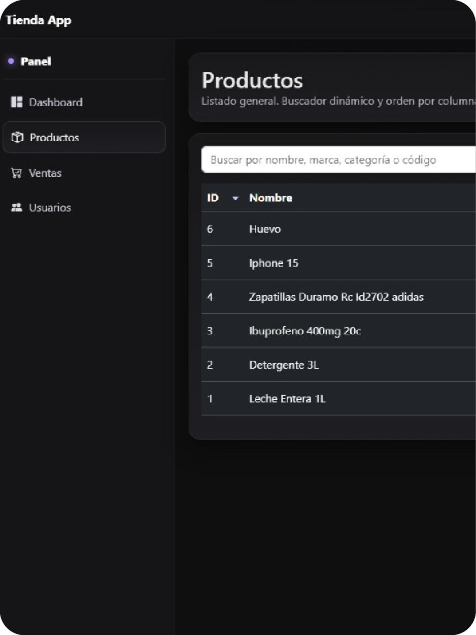 Sistema de gestion para Tiendas 3